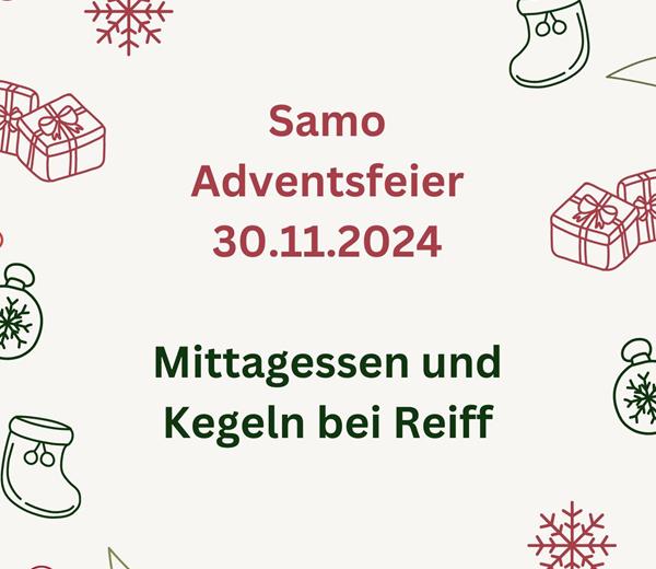 Samo Adventsfeier, Samstag 30. November